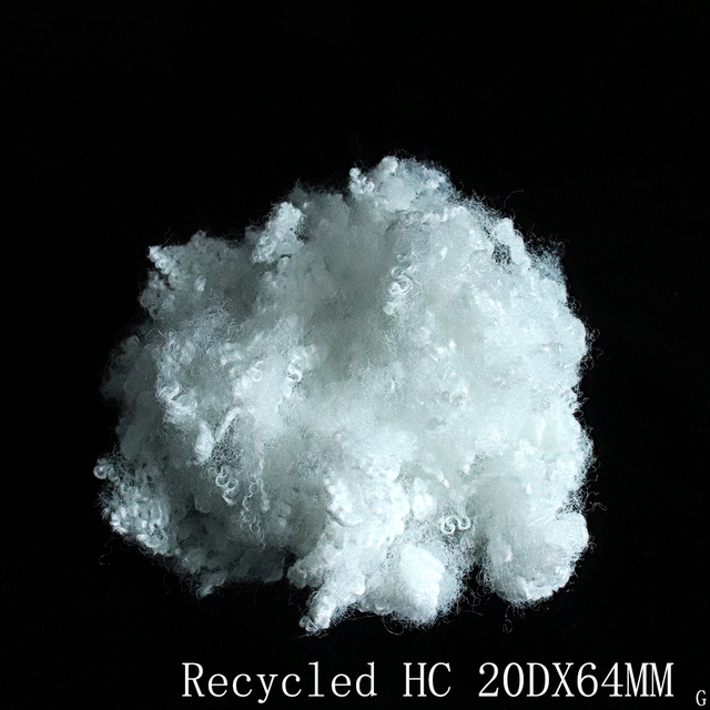 HC 20DX64MM Hard Recycled Polyester Fiber for filling