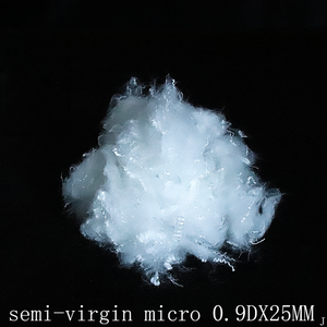 0.9DX25MM Micro Solid/Hollow Semi-Virgin Polyester Fiberfill