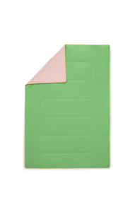 Light Fluffy Cool Green And Pink Two-tone Summer Quilt